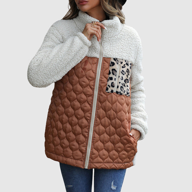 Cozy Quilted Padded Fur Lined Jacket - EasyApparels