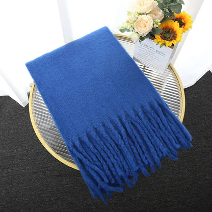 Soft Ladies Scarf - Warm Fuzzy Wool Wrap