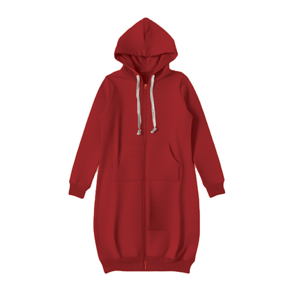 Casual Oversized Zip Up Hoodie