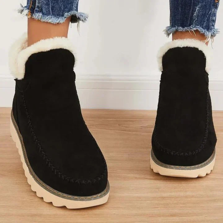 Warm Waterproof Women's Winter Boots - Classic & Comfortable
