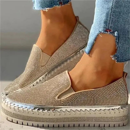 Glitter Sneakers for Women - Chic Comfortable Shoes - Vossary