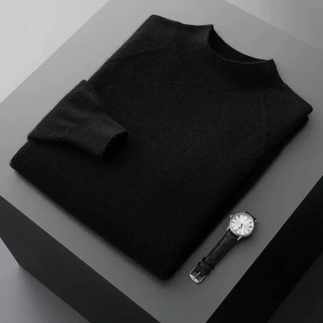 Soft Luxe Mock Neck Cashmere Sweater