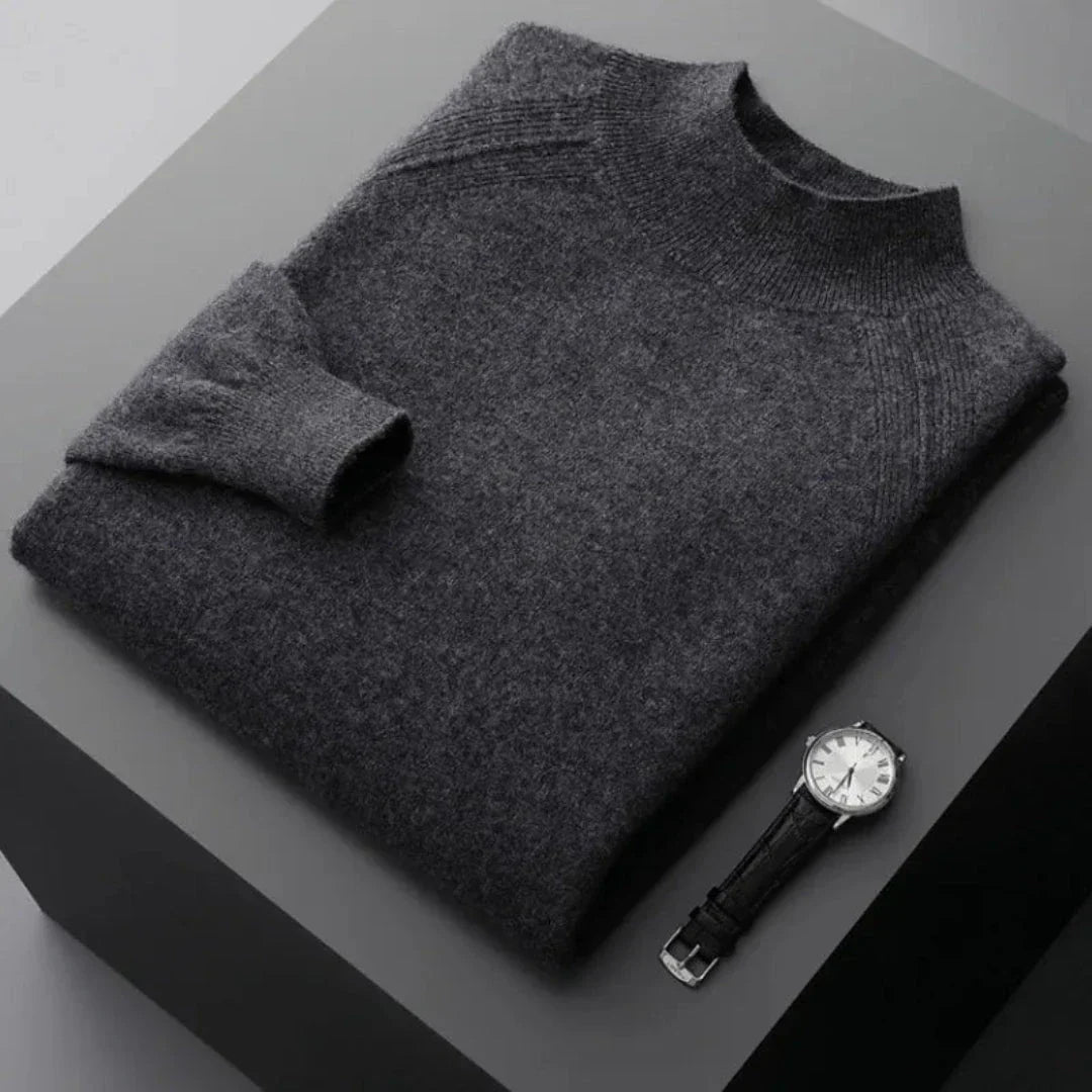 Soft Luxe Mock Neck Cashmere Sweater