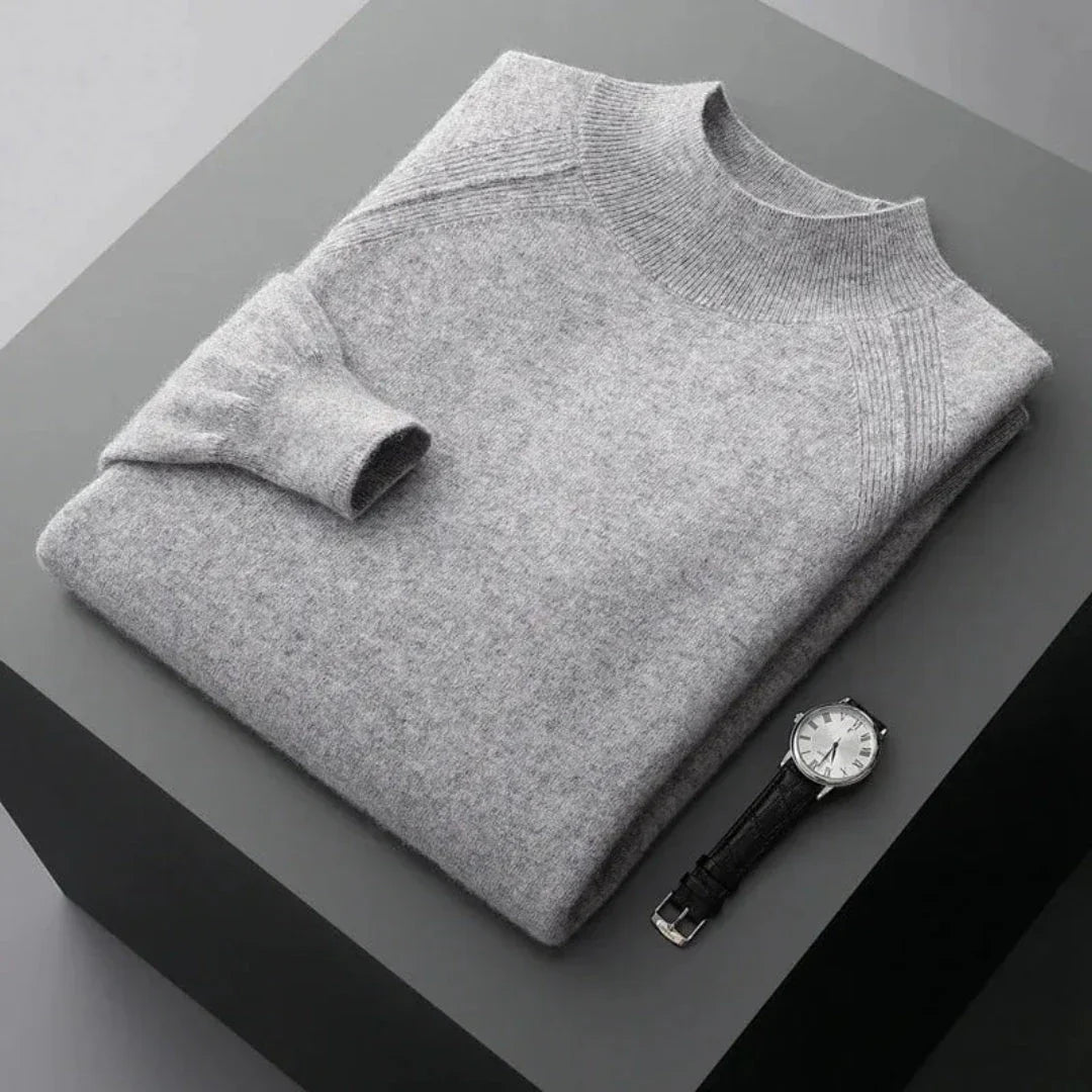Soft Luxe Mock Neck Cashmere Sweater