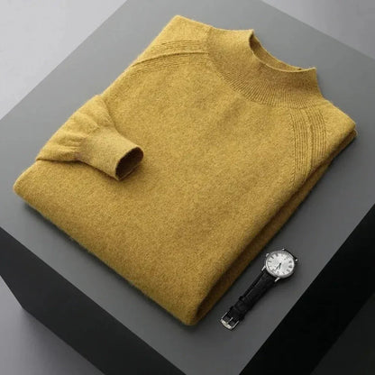 Soft Luxe Mock Neck Cashmere Sweater