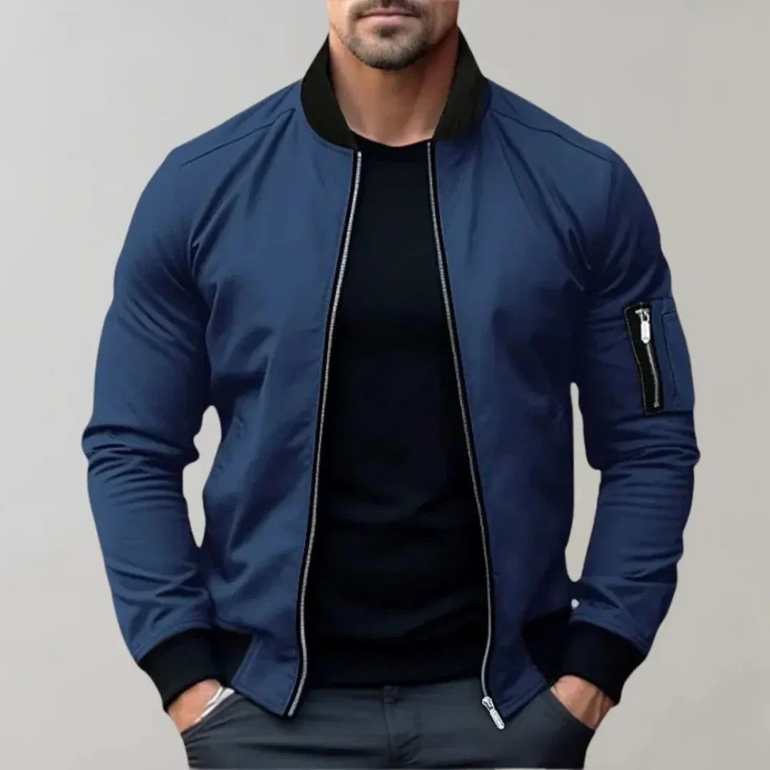 Waterproof Slim Fit Full-Zip Jacket - EasyApparels