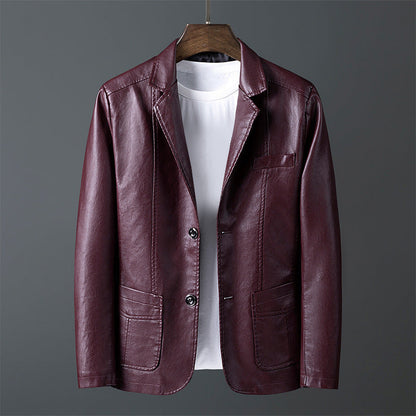 Authentic Leather Men's Classic Biker Jacket