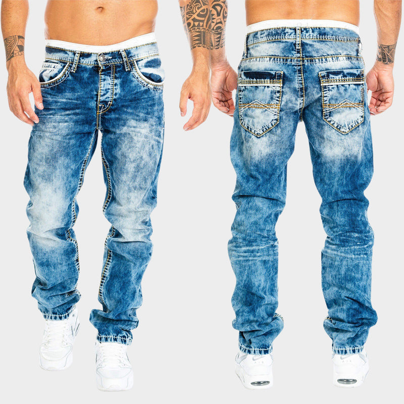 Fashionable Dark Wash Skinny Jeans - EasyApparels