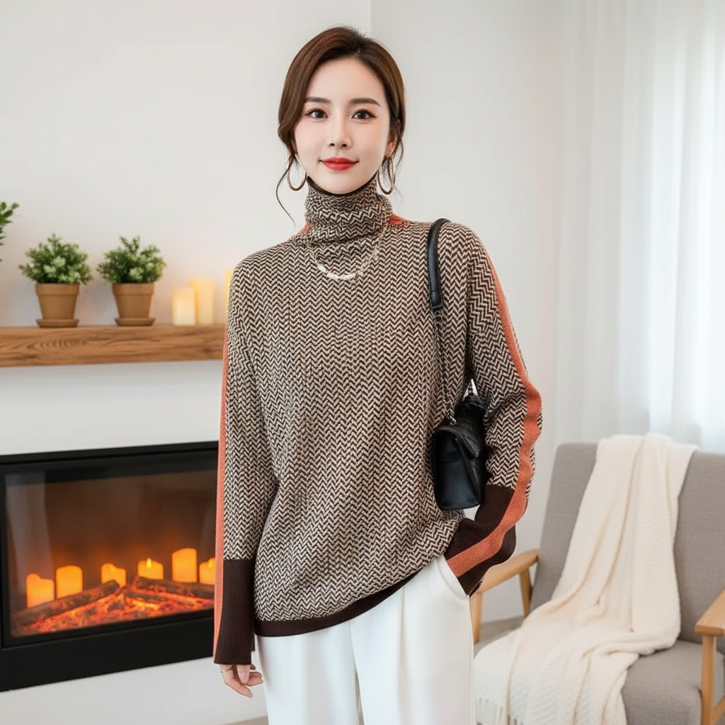 Women's Classic Crew Neck Jumper - Pexav