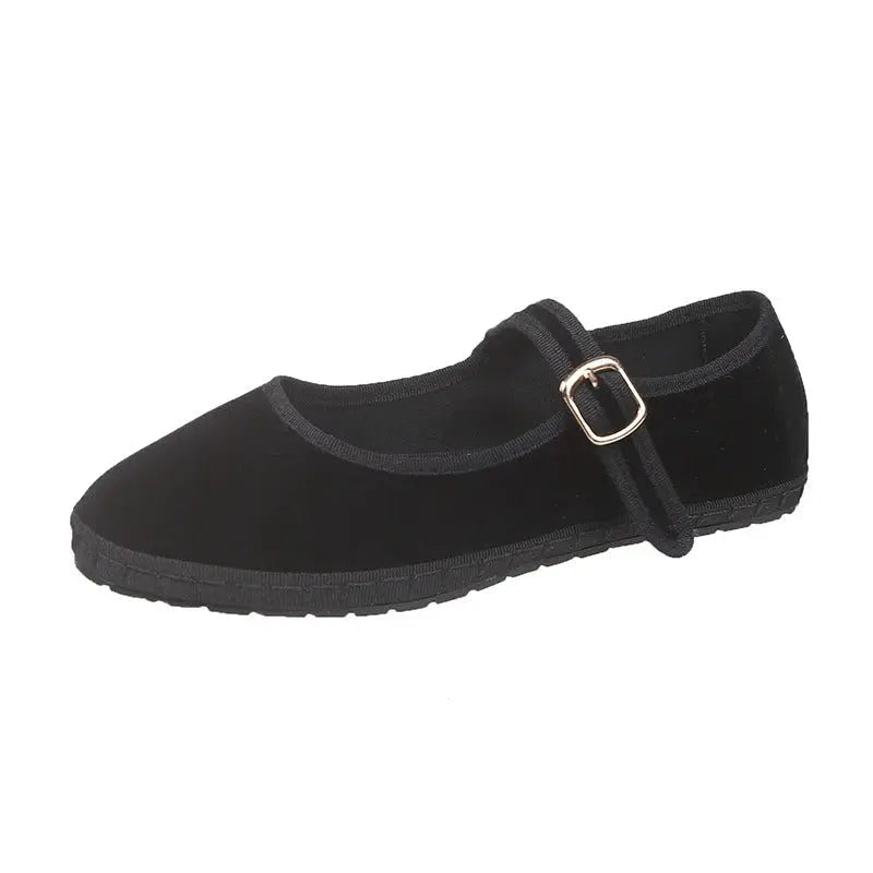 Comfortable Black Women's Flat Shoes