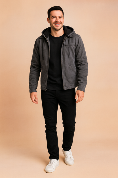 Classic Mens Hooded Winter Jacket