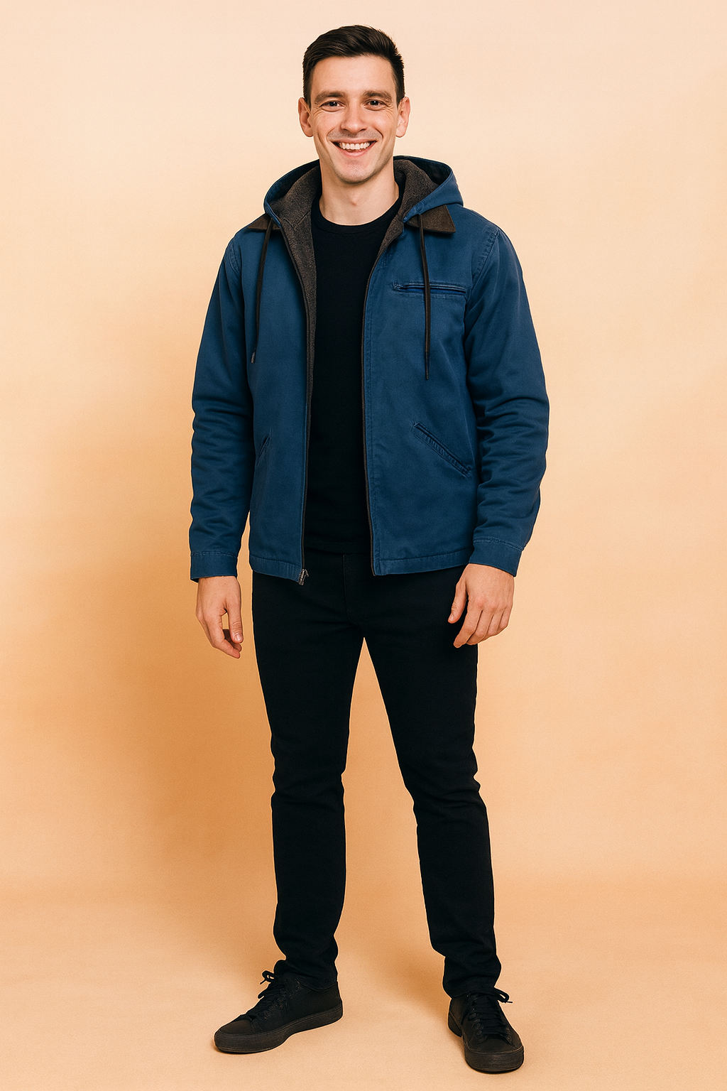 Classic Mens Hooded Winter Jacket