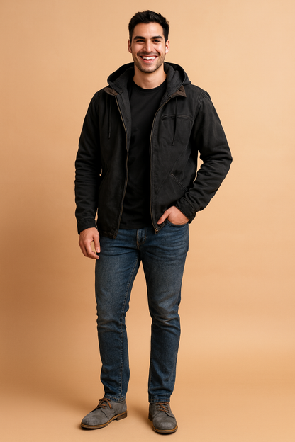 Classic Mens Hooded Winter Jacket