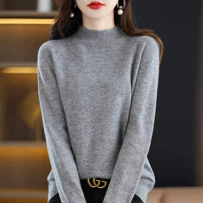 Soft Women's Premium Cashmere Turtle Neck Sweater
