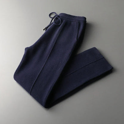 Comfortable Casual Drawstring Waist Trousers