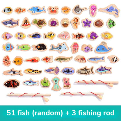 Fun Wooden Fishing Toy for Kids Learning Set