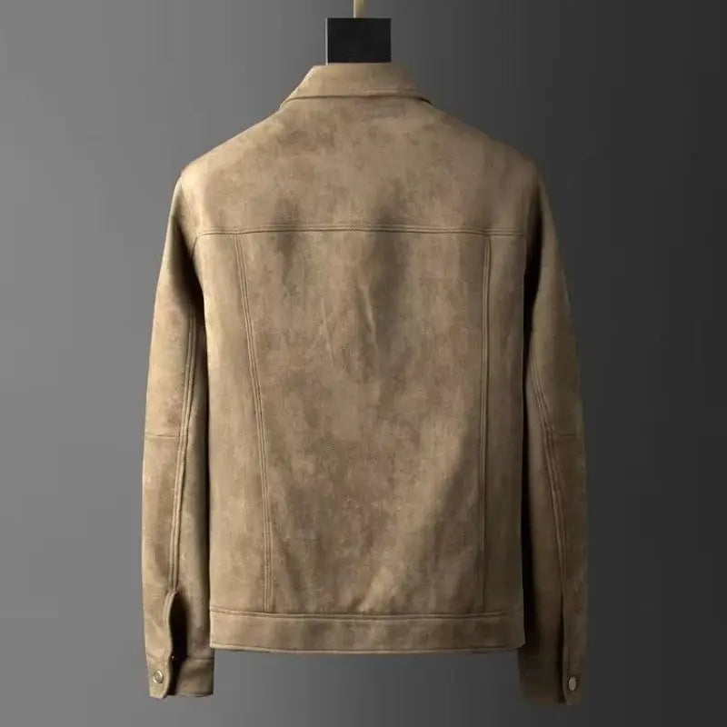 Luxury Suede Leather Mens Jacket