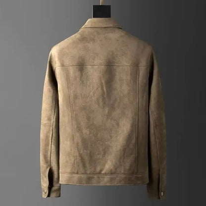 Luxury Suede Leather Mens Jacket