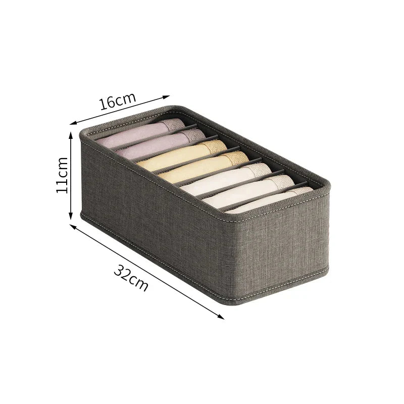 Compact Sock and Bra Storage Container with 20 Compartments