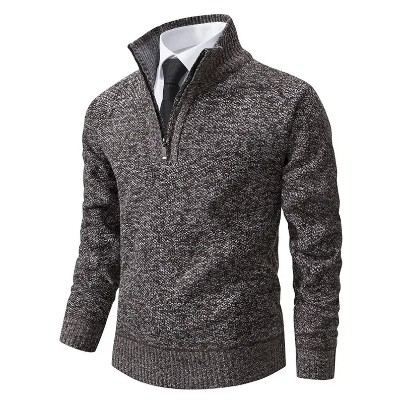 Warm Fleece Lined Half Zip Pullover