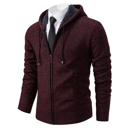 Cozy Fleece Lined Zip Up Cardigan Jacket