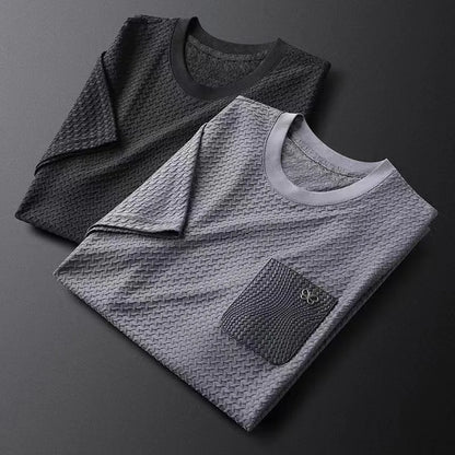 Textured Waffle Pattern Shirt