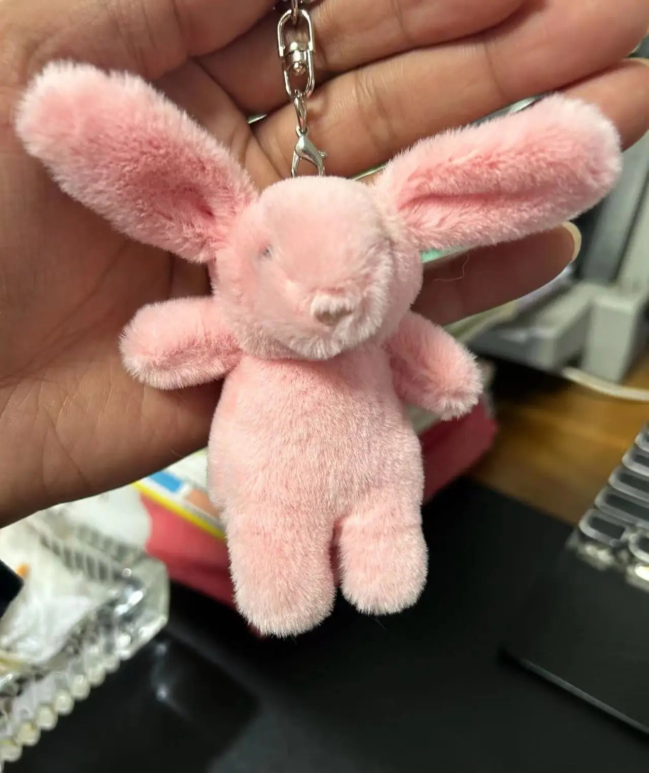 Adorable Bunny Keychain Plush Toy Accessory