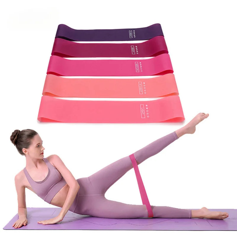 Compact Workout Bands for Women - Home Gym Leg Exercises - Luxicro