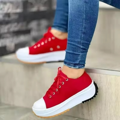 Comfy Women's Lace Up Sport Sneakers