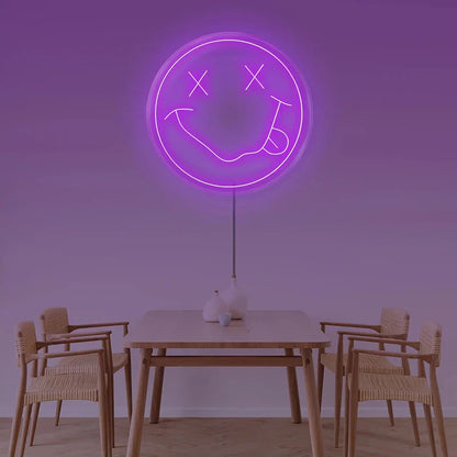 Colorful LED Smiley Face Wall Light USB Powered