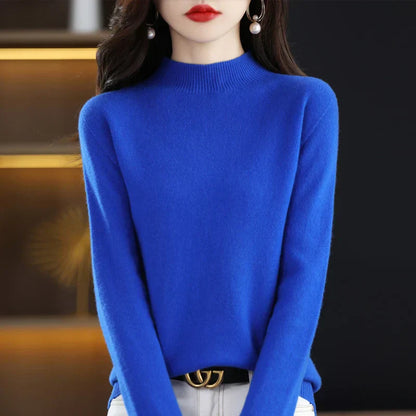 Soft Women's Premium Cashmere Turtle Neck Sweater