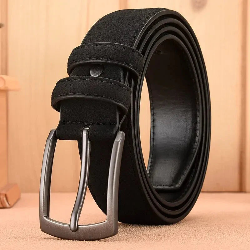 Classic Leather Belt for Men - Durable Daily Wear - Vossary