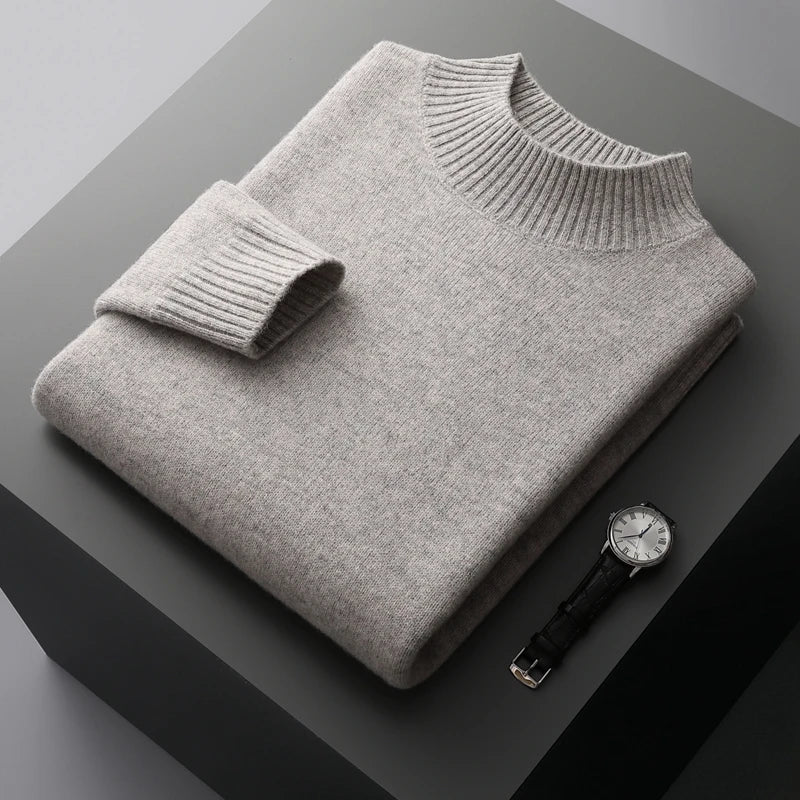 Warm Crew Neck Wool Sweater