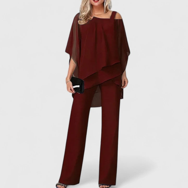 Relaxed Fit 2 Piece Pants Set - Vossary