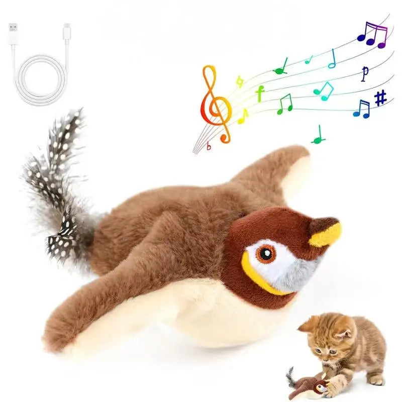Fun Feather Teaser Toy for Cats with Catnip - Luxicro