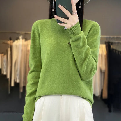 Soft Merino Wool Crew Neck Sweater