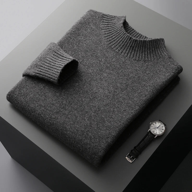Warm Crew Neck Wool Sweater