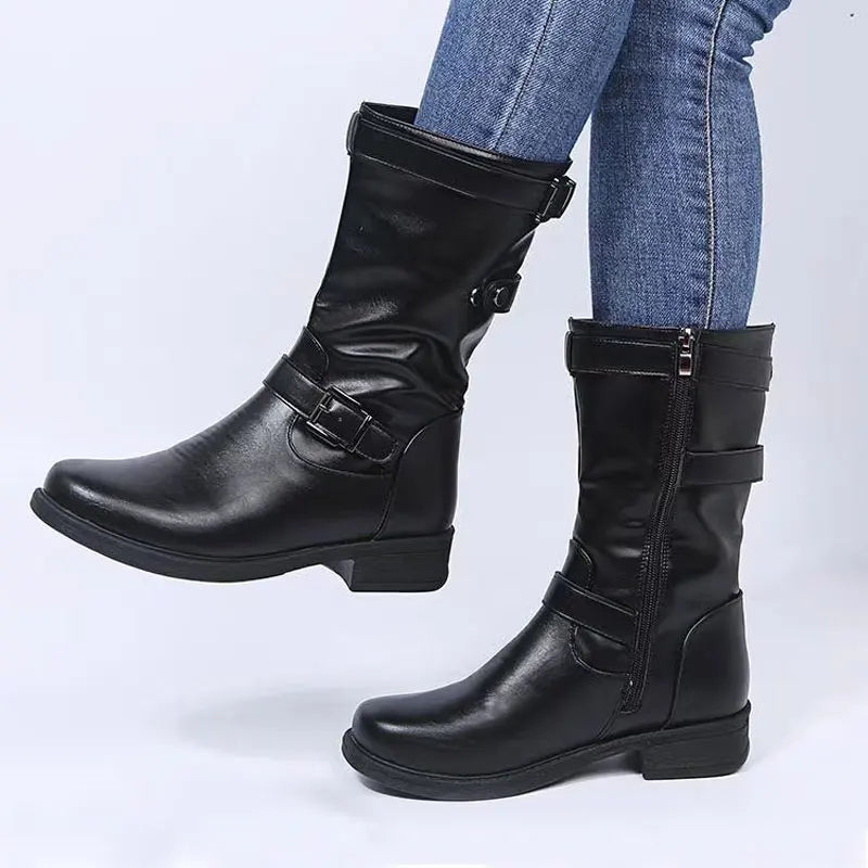 Comfortable Arch Support Ankle Boots - Vossary