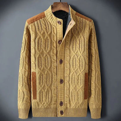 Classic Crew Neck Button Cardigan Sweater