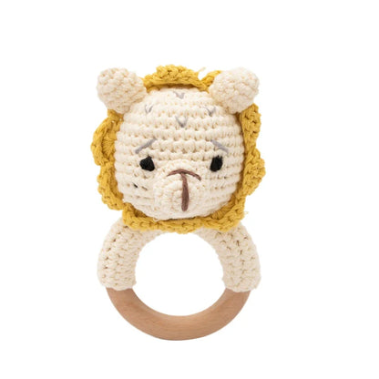 Soft Baby Teether Toy Set with Rattle and Ring