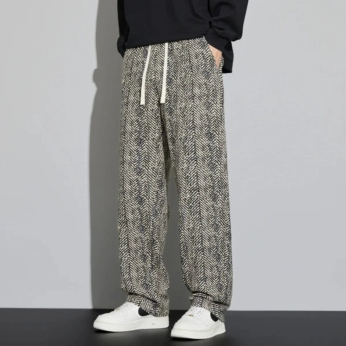 Casual Linen Loose Fit Drawstring Pants