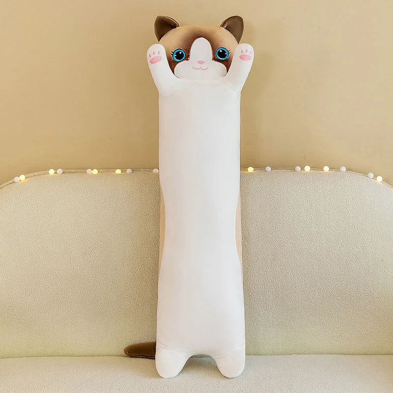 Cuddly Cat Plush Cushion for Home Decor - Luxicro