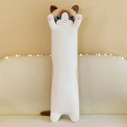 Cuddly Cat Plush Cushion for Home Decor - Luxicro