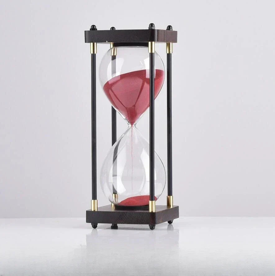 Simple Wooden Hour Glass Sand Timer