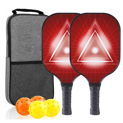 Portable Pickleball Paddle Set with Balls and Bag