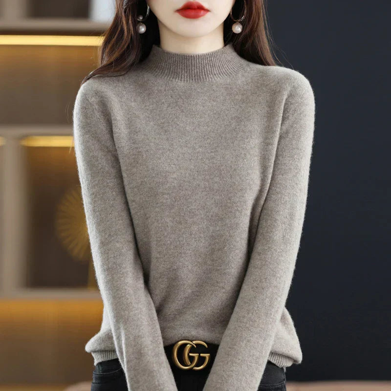 Soft Women's Premium Cashmere Turtle Neck Sweater