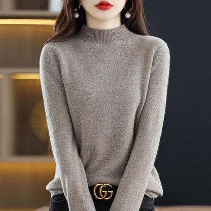 Soft Women's Premium Cashmere Turtle Neck Sweater