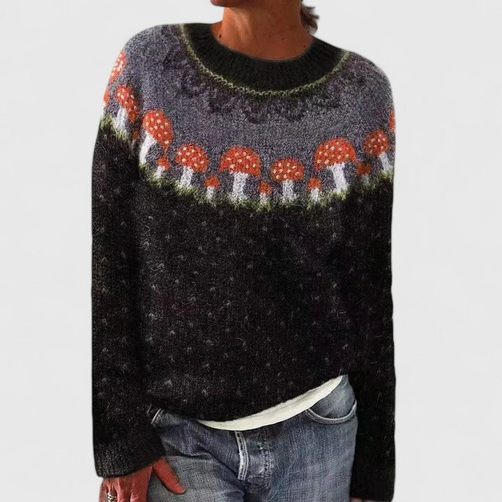Elegant Women's Crew Neck Sweater