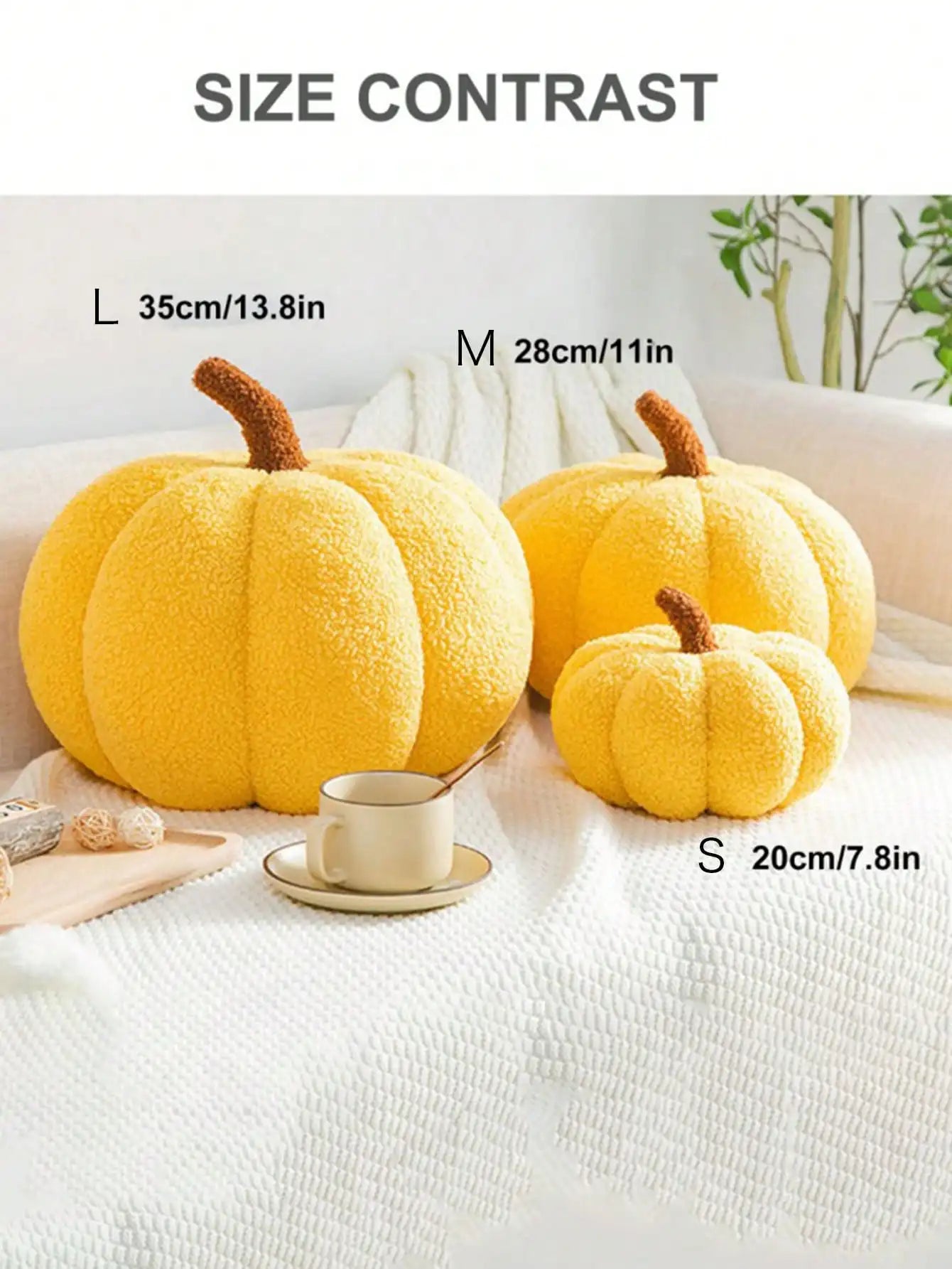 Soft Orange Pumpkin Pillow