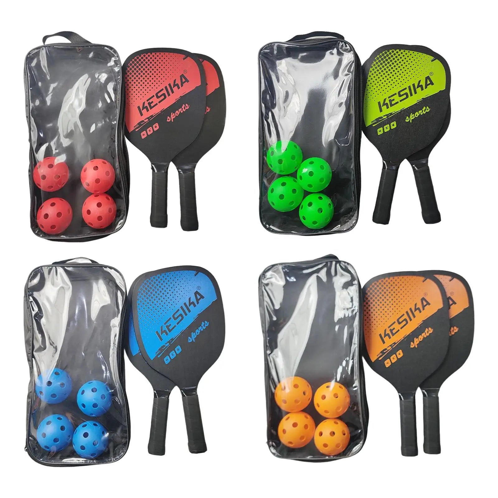 Durable Pickleball Starter Kit with Rackets and Balls - Luxicro